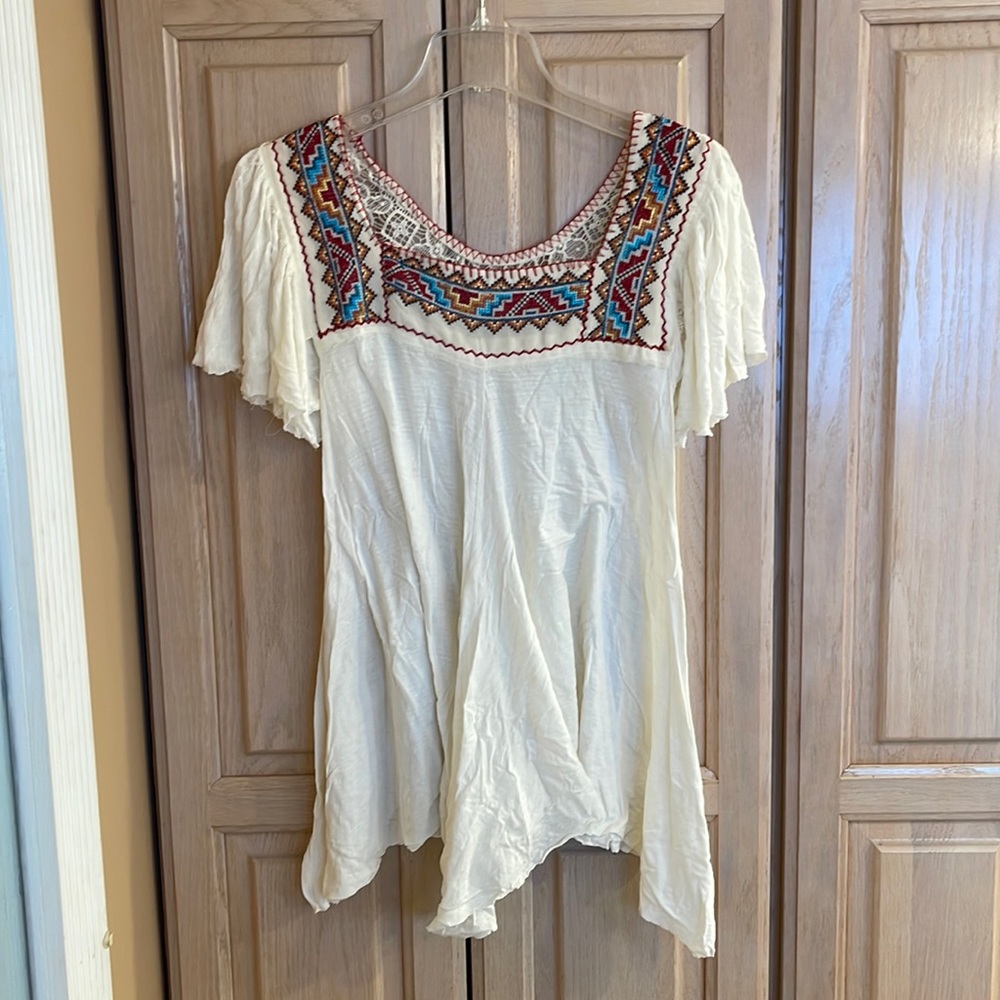 Free People flowy too with tribal neckline